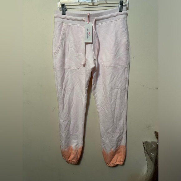 Vineyard Vines NWT Tie Dye Peach Jogger Sweatpants Size XS Preppy - Picture 1 of 6